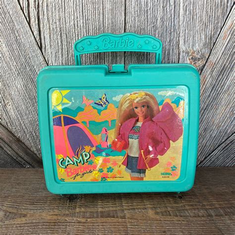 1980 metal barbie lunch box|Barbie case vintage.